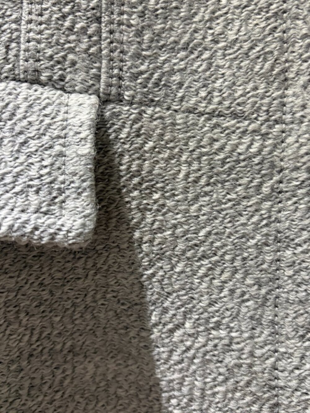 Banana Republic mid-length textured wool-blend coat Heather Gray Size 10P - Picture 12 of 13